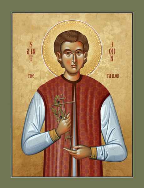 Icon of Saint John the Tailor Commemorated on Bright Tuesday