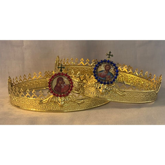Gold-Plated Wedding Crowns with Small icon