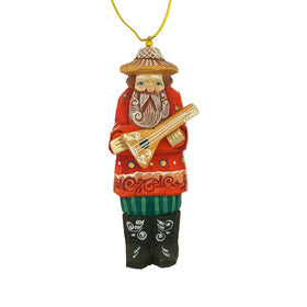 Christmas Ornament - Russian Made - Hand Carved and Hand Painted