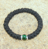 Wool Wrist Prayer Rope 33 knot with Accents - 4ply(Large) - 4 Bead colors available