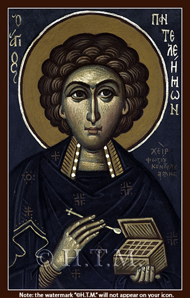 Orthodox Icon Saint Panteleimon—by Kontoglou