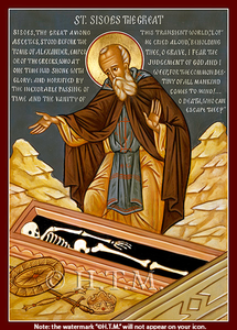 Orthodox Icon Saint Sisoes the Great