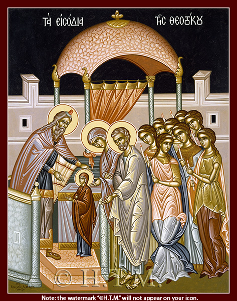 Orthodox Icons Great Feast Icon - Entrance of the Theotokos into the Temple - MPOV