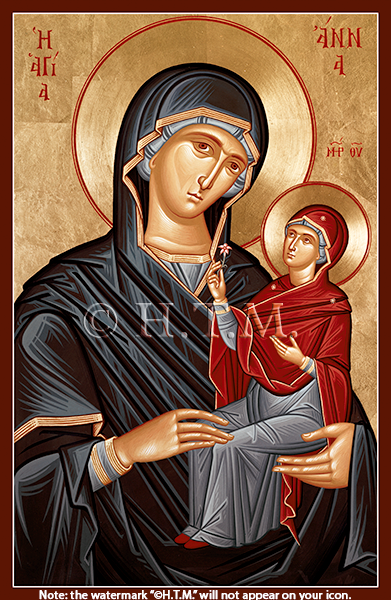 Orthodox Icon Saint Anna