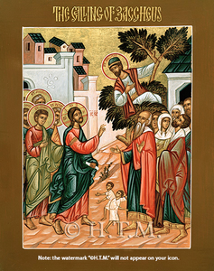 Orthodox Icons of Jesus Christ Calling of Zacchaeus Orthodox Bookstore