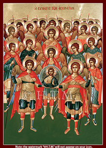Orthodox Icon Synaxis of the Archangels
