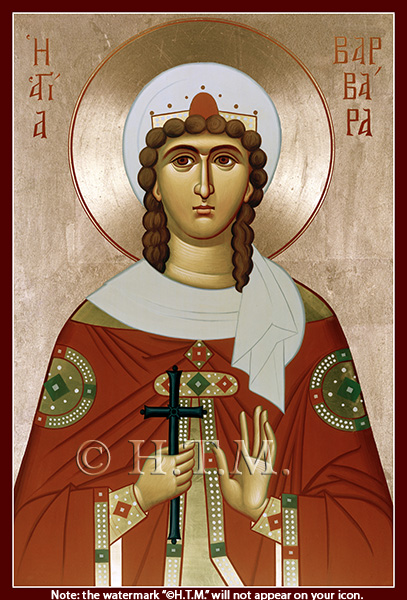 Orthodox Icon Saint Barbara