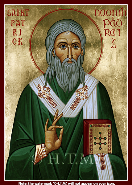 Orthodox Icon Saint Patrick of Ireland