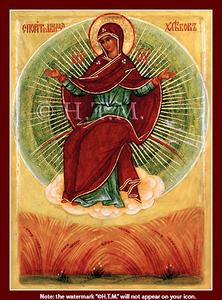 Orthodox Icon of Theotokos Mother of God, Multiplier of Wheat - MPOV