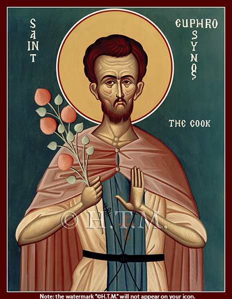 Orthodox Icon Saint Euphrosynus the Cook