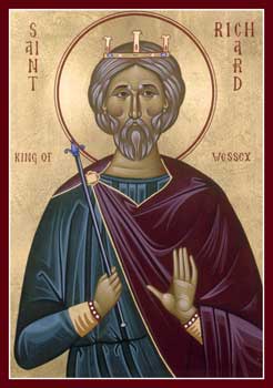 Orthodox Icon Saint Richard of Wessex