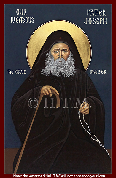 Orthodox Icon Saint Joseph the Cave Dweller - Elder Joseph the Hesychast