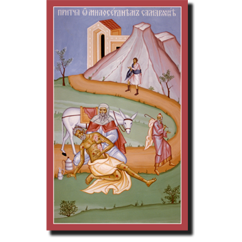 Orthodox Icons Jesus Christ The Parable of the Good Samaritan