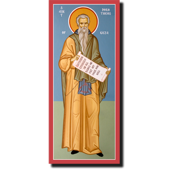 Orthodox Icon Saint Dorotheos of Gaza - Patron of health care workers