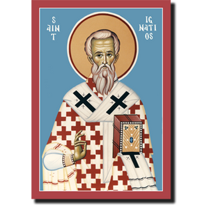 Orthodox Icon Saint Ignatios, The God-Bearer: Bishop-Martyr of Antioch