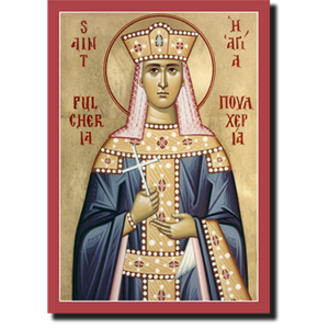 Orthodox Icon Saint Pulcheria, Empress