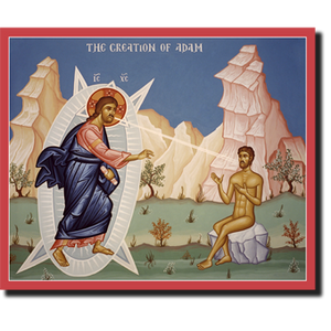 Orthodox Icons of Jesus Christ Creation of Adam - Jesus Christ creating the First Man Orthodox Bookstore