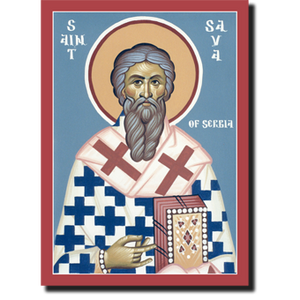 Orthodox Icon Saint Sava of Serbia