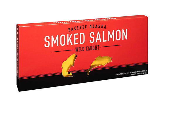 SeaBear - Pacific Alaska Smoked Salmon -1lb box - 6 boxes to a case -Feasting and Fasting