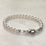 Snow White Swarovski Pearl Prayer Bracelets - Small Size -12 Pearl Colors to choose from - Jewelry - Prayer Rope