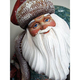 Russian Santa - Hand Carved Hand Painted Father Frost - 20 INCH TALL - Christmas Gift