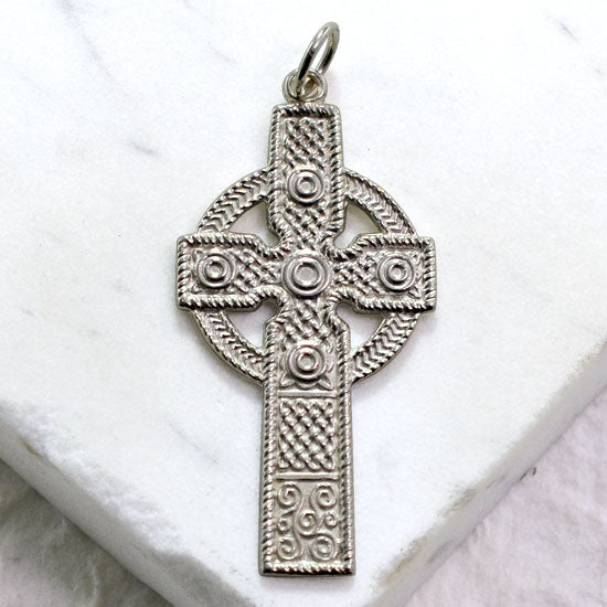 Kilklispeen Celtic Cross - Handcrafted Sterling Silver Cross Pendant
