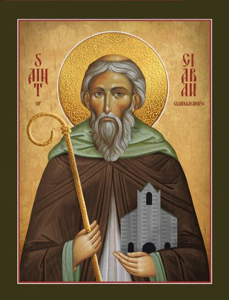Orthodox Icon Saint Ciaran of Clonmacnoise
