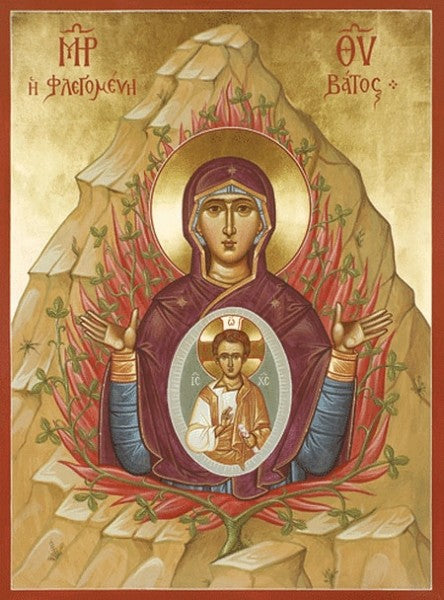 Orthodox Icons Theotokos Burning Bush
