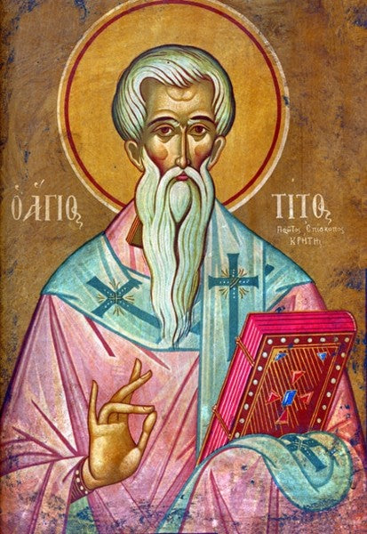 Orthodox Icon Saint Titus Bishop of Crete