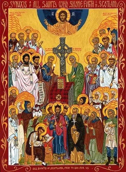 Orthodox Icons All Saints of Scotland - Saint S Collection