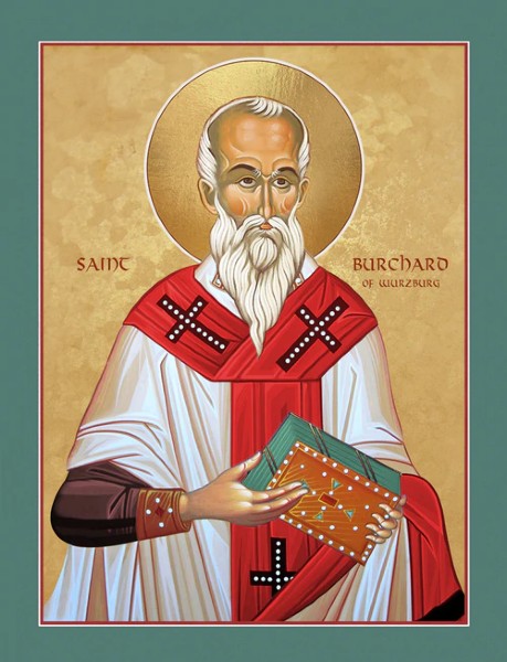 Orthodox Icon Saint Burchard of Wurzburg