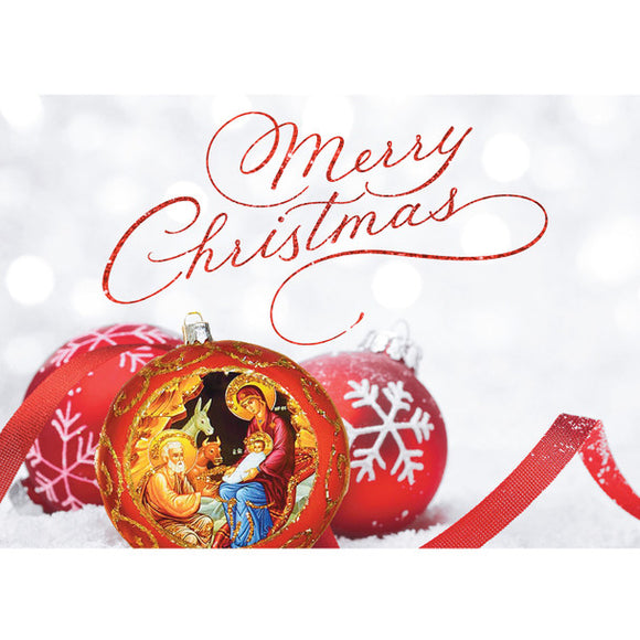 Merry Christmas (new for 2023), pack of 15 Christmas Cards with Envelopes