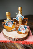 Golden Organic Vermont Maple Syrup - Glass Leaf: 12 Single / 8.4 oz Christmas gift -Feasting and Fasting