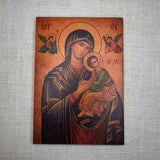 Orthodox Icon of Our Lady of Perpetual Help - 5.5x8 inches - Icons by Liliia