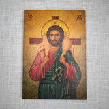 Orthodox Icon of Christ The Good Shepherd - 5.5x8 inches - Icons by Liliia
