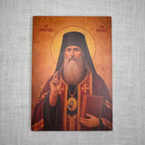 Orthodox Icon of Saint Theophan the Recluse 5.5x8 inches - Icons by Liliia