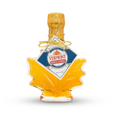 Golden Organic Vermont Maple Syrup - Glass Leaf: 12 Single / 8.4 oz Christmas gift -Feasting and Fasting