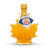 Golden Organic Vermont Maple Syrup - Glass Leaf: 12 Single / 8.4 oz Christmas gift -Feasting and Fasting