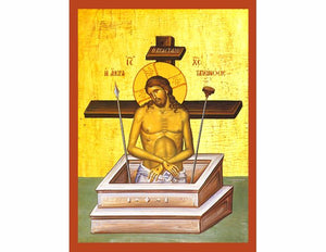 Extreme Humility - Hand painted Icon of Jesus Christ - Greek Supplier