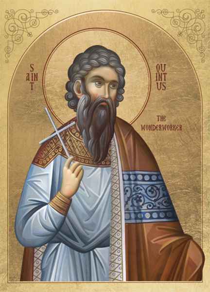 Icon of Saint Quintus the Wonderworker