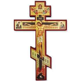 Wall Cross 3 Bar - Gold Foil Icon Cross