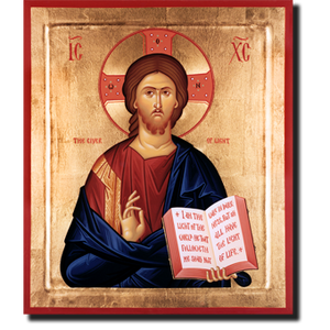 Orthodox Icons of Jesus Christ Light-Giver English inscription