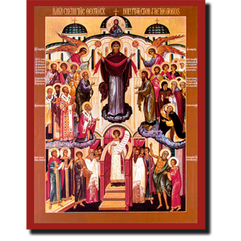 Orthodox Icons Theotokos  Holy Protection Icon