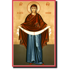 Orthodox Icons Theotokos Holy Protection Icon