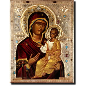 Orthodox Icons Theotokos Myrrh-Streaming Icon of Montreal Icon