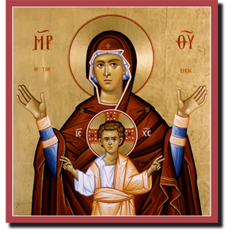Orthodox Icons of Theotokos Of the Sign