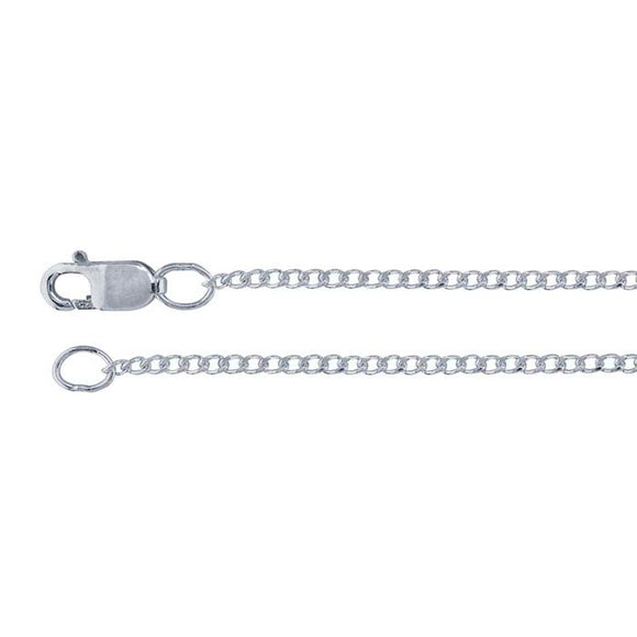 Sterling Silver 1.4mm Curb Chain - Sterling Silver Chain