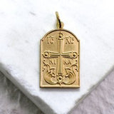 Mother of God Medallion - Handcrafted 14kt Gold Medallion