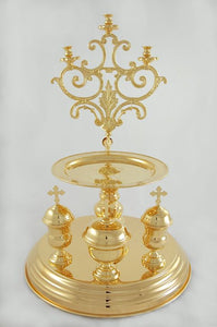 Gold Plated Russian Litia Tray - Orthodox Liturgical Item