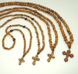 Orthodox Prayer Rope Bethlehem Olive Wood 100 Bead Prayer Rope - Bead Sizes 4, 6, 8, or 10 mm